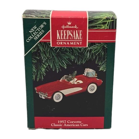 1991 Hallmark Ornament 1957 Chevrolet Corvette Classic American Cars New U12 - Picture 9 of 10